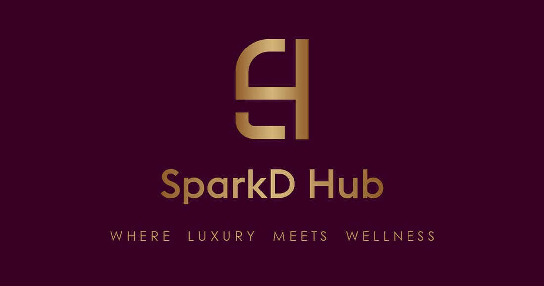 SparkD Hub logo with the tagline Where luxury meets wellness