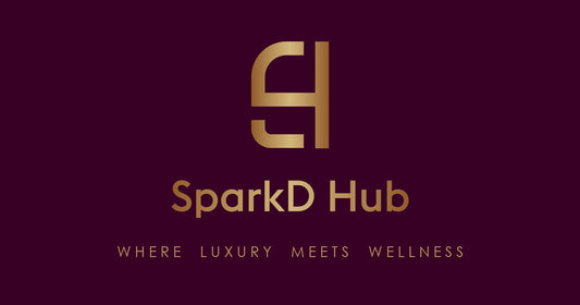 SparkD Hub logo with the tagline Where luxury meets wellness