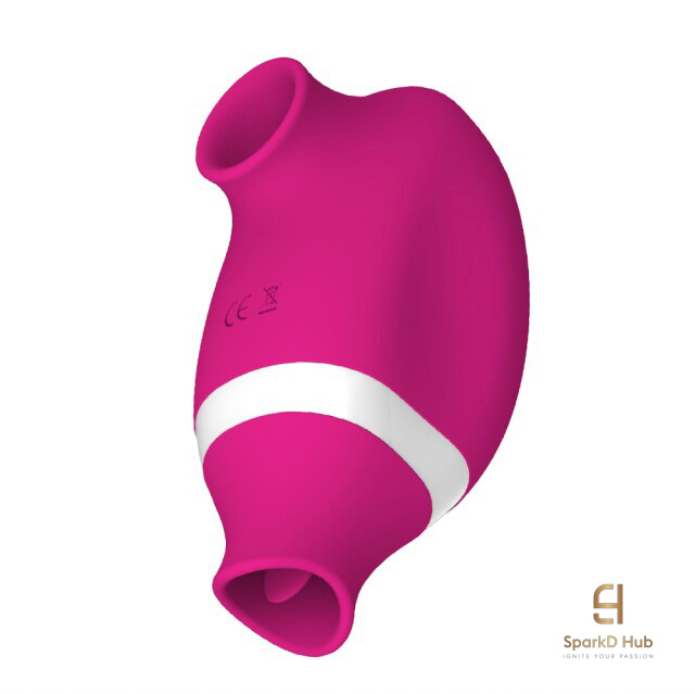 Ember 3-in-1 air-pulse massager in rose
